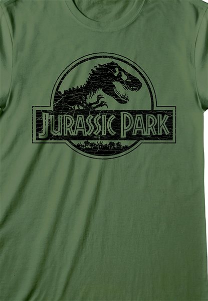 Tričko Jurassic Park|Jurský park – Mono Logo – tričko L ...