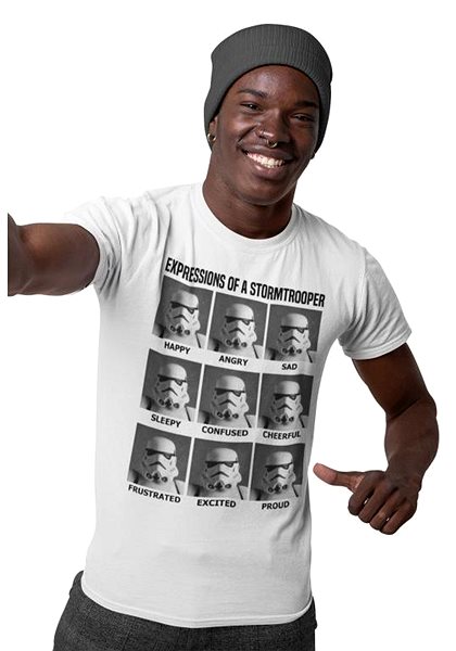 Tričko Star Wars|Hviezdne vojny – Expressions Of Stormtrooper – tričko L ...
