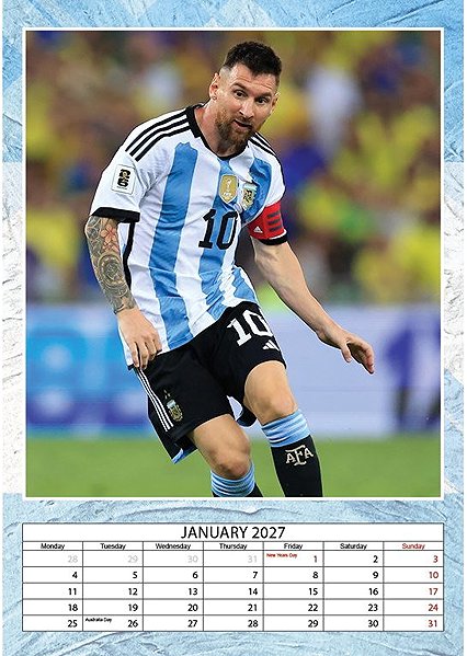 Falinaptár Calldreams Lionel Messi: falinaptár szett 2027 + 2026 ...