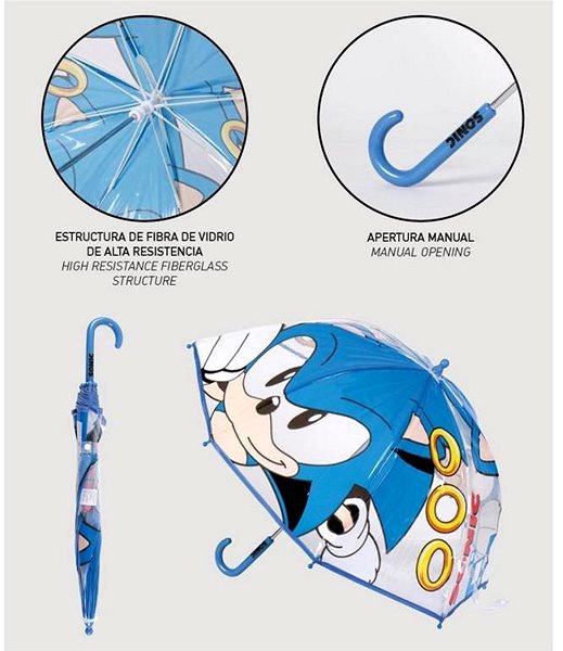 Kids Umbrella Sonic The Hegehog: Character .