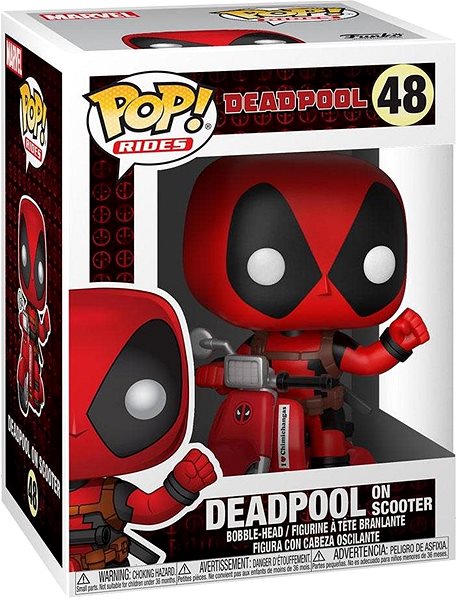 Figure Funko POP! Rides - Deadpool & Scooter Packaging/box