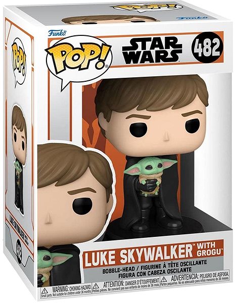 Figúrka Funko POP! Star Wars The Mandalorian – Luke with Child Obal/škatuľka