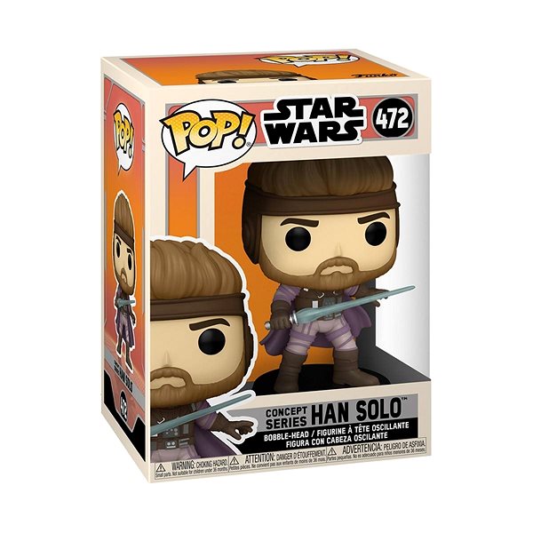 Figúrka Funko POP! Star Wars – Han Solo (Bobble-head) Obal/škatuľka
