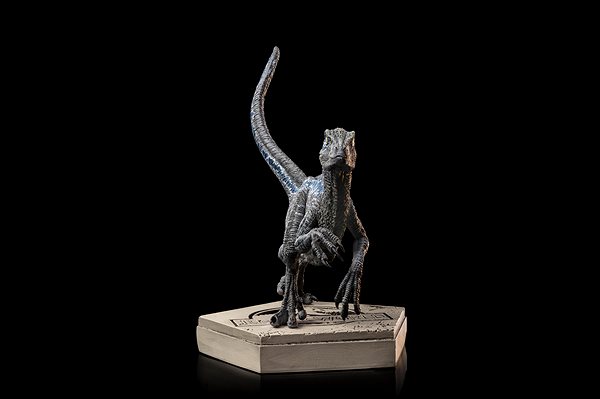 Figúrka Jurassic World – Velociraptor Blue – Icons Iron Studio ...