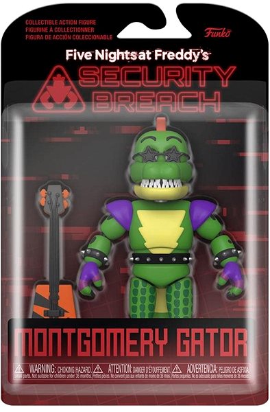 Figure Five Nights at Freddys - Montgomery Gator - Action Figure Packaging/box
