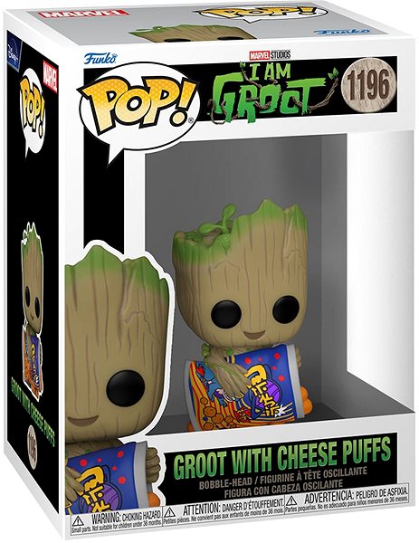 Figura Funko POP! I Am Groot - Groot with Cheese Puffs ...