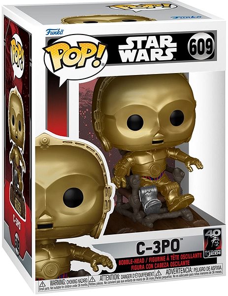 Figura Funko POP! Star Wars Return of the Jedi: 40th Anniversary - C3P0 ...