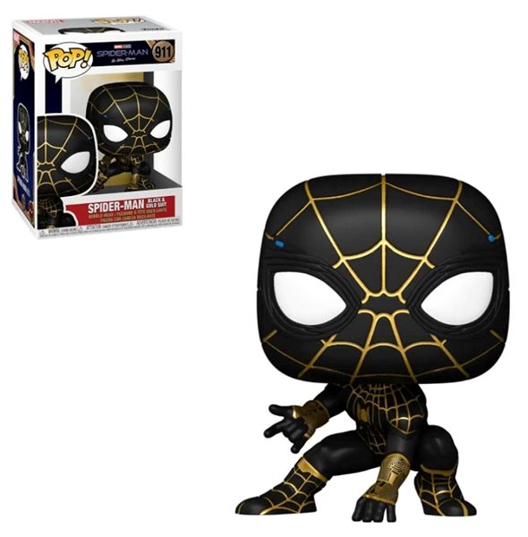 Figur Funko POP! Spider-Man: No Way Home - Spider-Man (Black & Gold Suit) - Super Sized ...