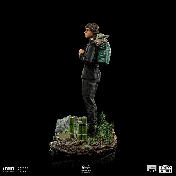 Figure Star Wars Book of Boba Fett - Luke Skywalker & Grogu Training - Art Scale 1/10 ...