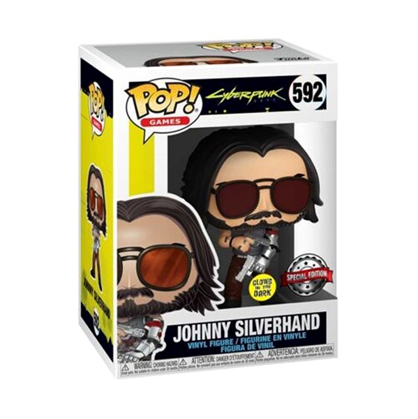 Figura Funko POP! Cyberpunk 2077 - Johnny Silverhand GITD Special Edition ...