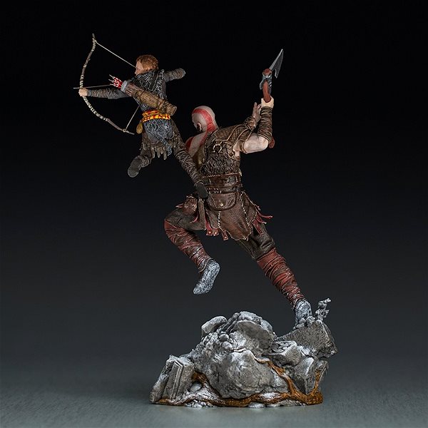 Figurka God of War - Kratos and Atreus - BDS Art Scale 1/10 Boční pohled