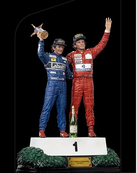 Figur The Last Podium - Alain Prost and Ayrton Senna - Deluxe Art Scale 1/10 Seitlicher Anblick