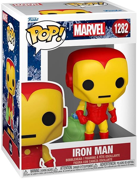 Figur Funko POP! Marvel: Holiday - Iron Man w/Bag ...