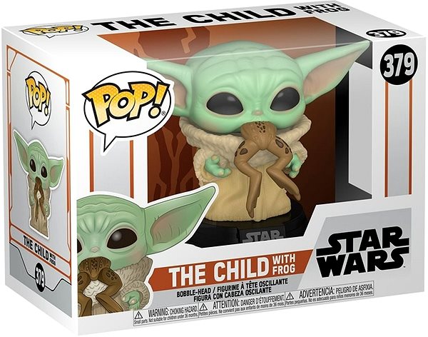 Figur Funko POP! Star Wars - Das Kind mit Frosch (Wackelkopf) Verpackung/Box