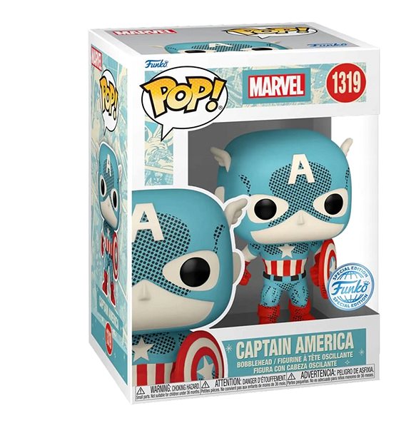 Figura Funko Pop! Marvel: Retro Reimagined - Captain America (Special Edition) ...