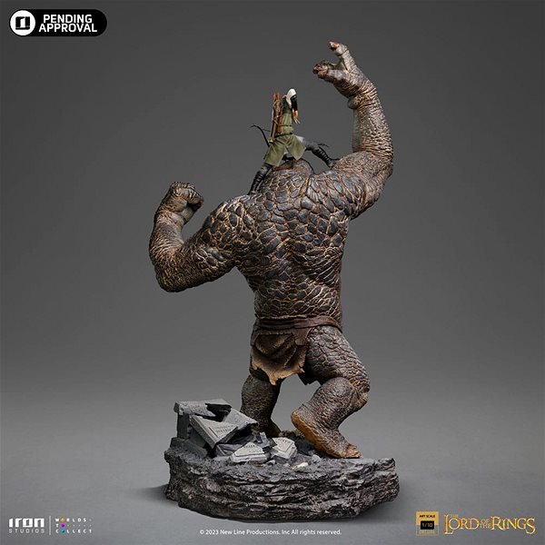 Figure Lord of the Rings - Legolas Vs Cave Troll Deluxe - Art Scale 1/10 ...