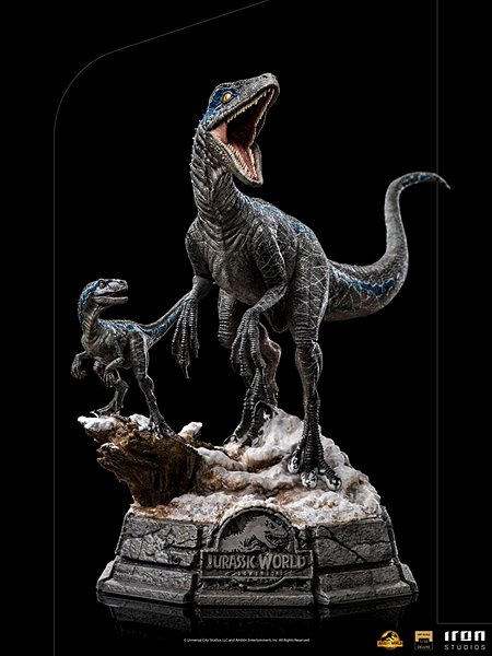 Figura Jurassic World: Domination - Blue and Beta Deluxe - Art Scale 1/10 ...