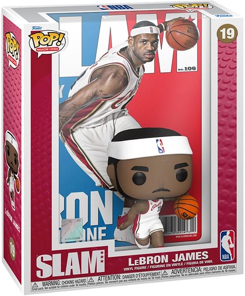 Figura Funko POP! NBA Cover: Slam - LeBron James ...