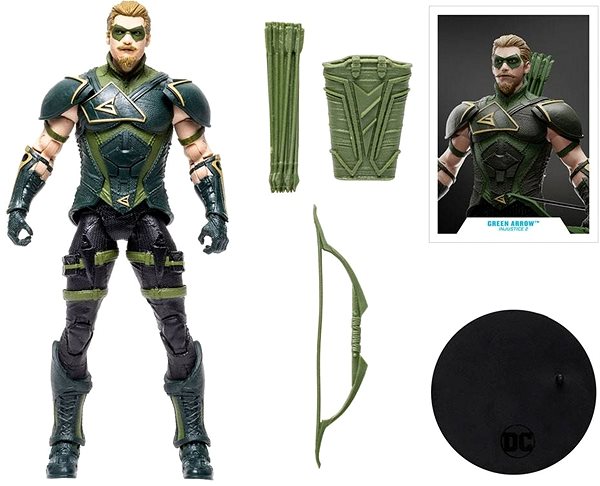 Figur DC Comics - Green Arrow - Actionfigur Packungsinhalt