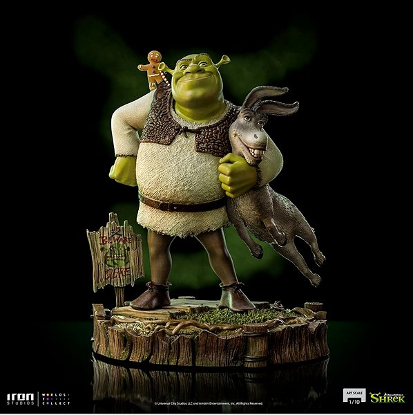 Figúrka Shrek – Donkey And The Gingerbread Man – Deluxe Art Scale 1/10 ...