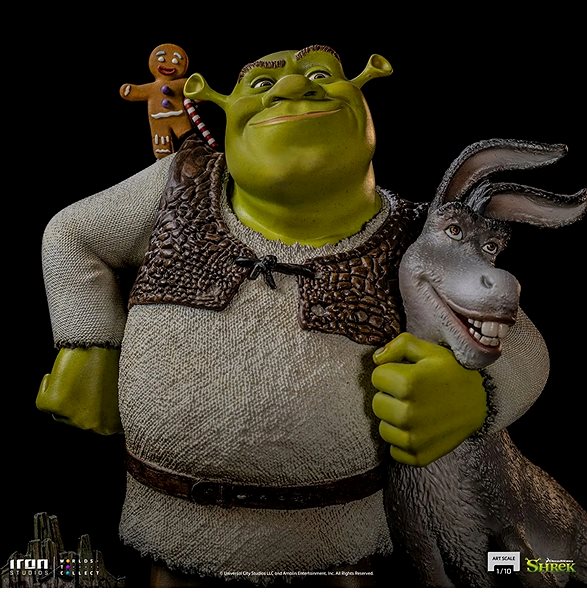 Figure Shrek - Donkey And The Gingerbread Man - Deluxe Art Scale 1/10 ...