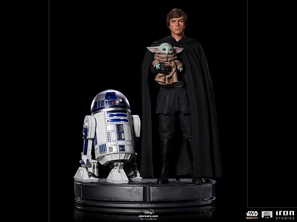 Figure Star Wars - The Mandalorian - Luke Skywalker, R2-D2 and Grogu - Legacy Replica 1/4 ...