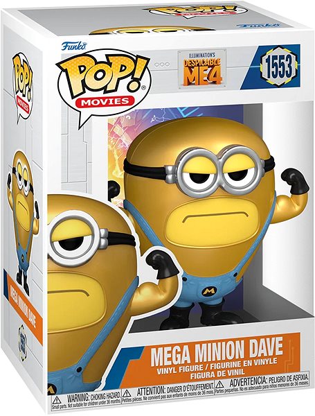 Figur Funko POP! Movies: Despicable me 4 - Mega Minion Dave - Figur ...