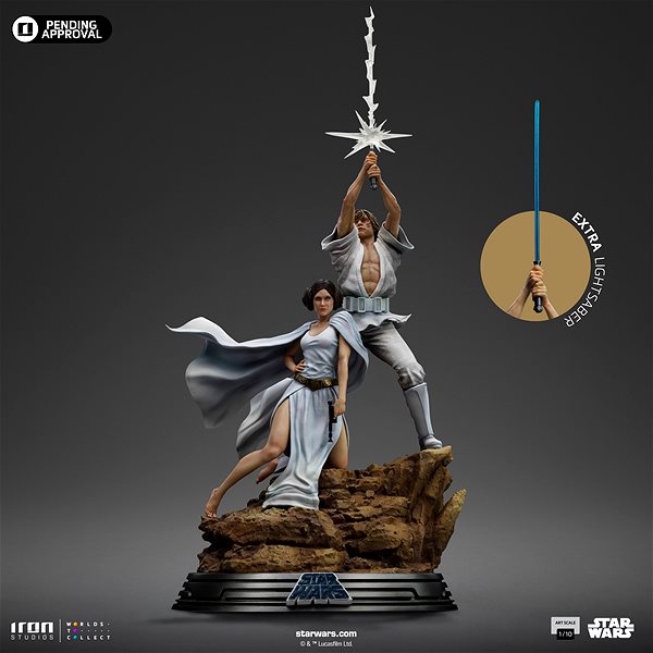 Figure Star Wars - Luke and Leia - Deluxe Art Scale 1/10 ...