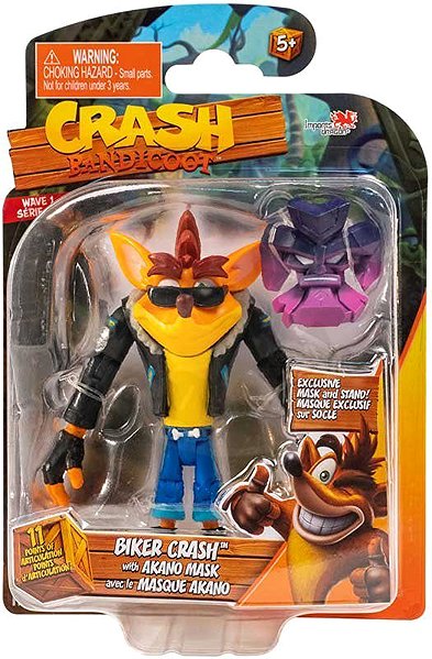 Figure Crash Bandicoot - Biker Crash with Mask - figurine ...