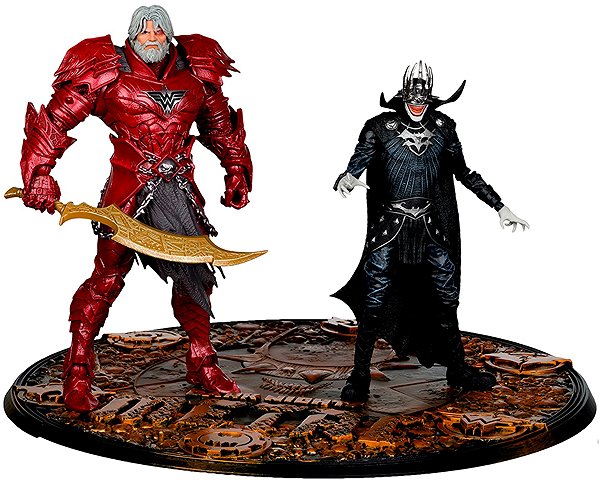 Figure DC - Batman Who Laughs (Knight Armor) and The Merciless (Dark Multiverse) - figurine ...