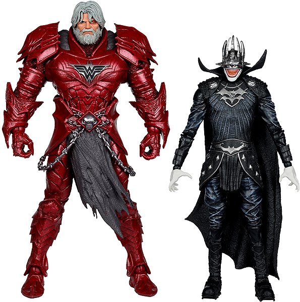 Figure DC - Batman Who Laughs (Knight Armor) and The Merciless (Dark Multiverse) - figurine ...