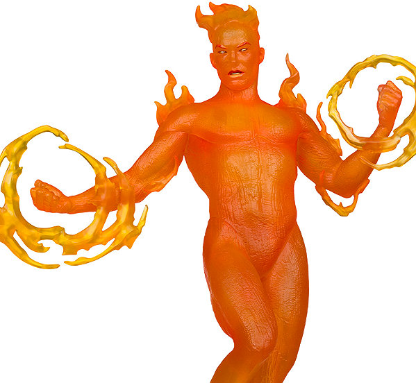 Figure Marvel - Human Torch w/ Scene - figure ...