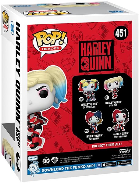 Figúrka Funko POP! DC Comics – Harley Quinn with Bat ...