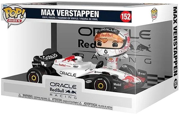 Figur Funko POP! Formula 1 - Red Bull Ride Super Deluxe - Max Verstappen (White) ...