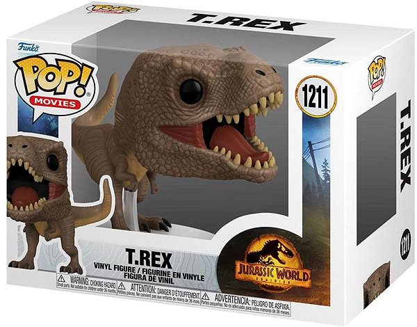 Figura Funko POP! Jurassic World - T-Rex Csomagolás/doboz