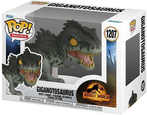 Figur Funko POP! Jurassic World - Giganotosaurus Verpackung/Box