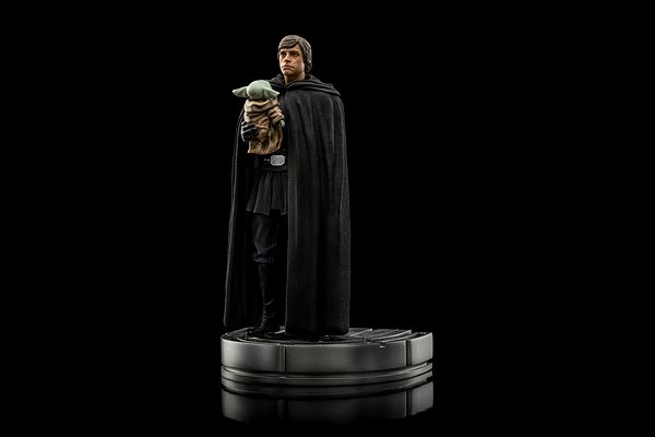 Figura Star Wars - Luke Skywalker and Grogu - Art Scale 1/10 Oldalnézet