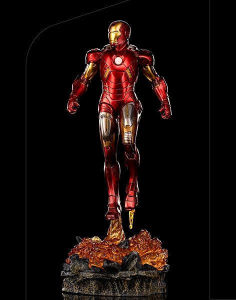 Figur Marvel - Iron Man Schlacht von NY - BDS Art Maßstab 1/10 Seitlicher Anblick