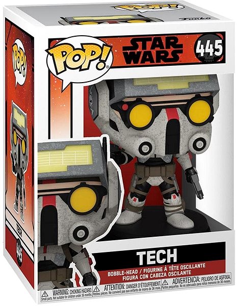 Figúrka Funko POP! Star Wars – The Bad Batch – Tech (Bobble Head) Obal/škatuľka
