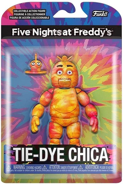 Figura Five Nights at Freddys - TieDye Chica - akciófigura Csomagolás/doboz