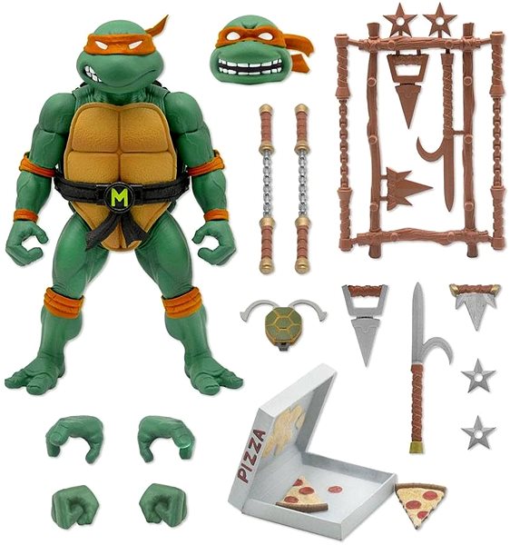 Figur Ninja Turtles - Michaelangelo - Actionfigur Packungsinhalt