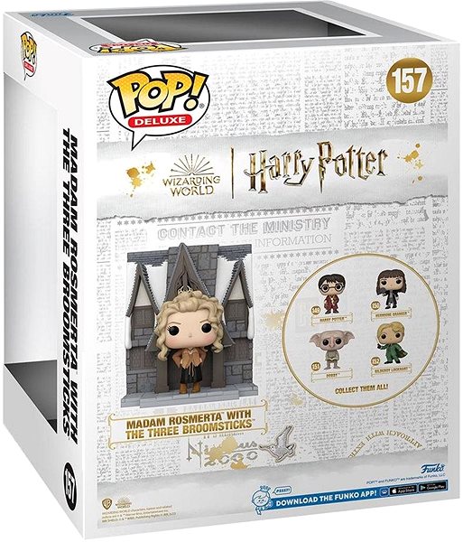 Figur Funko POP! Harry Potter Jahrestag - Madam Rosmerta mit drei Besen (Deluxe Edition) Rückseite