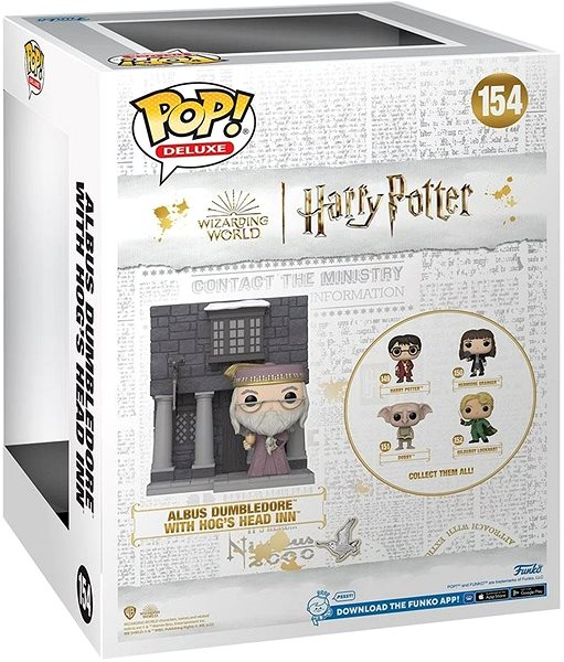 Figur Funko POP! Harry Potter Jahrestag - Albus Dumbledore mit Hogs Head Inn (Deluxe Edition) Rückseite