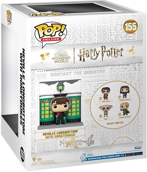 Figur Funko POP! Harry Potter Jahrestag - Neville Longbottom mit Honeydukes (Deluxe Edition) Rückseite