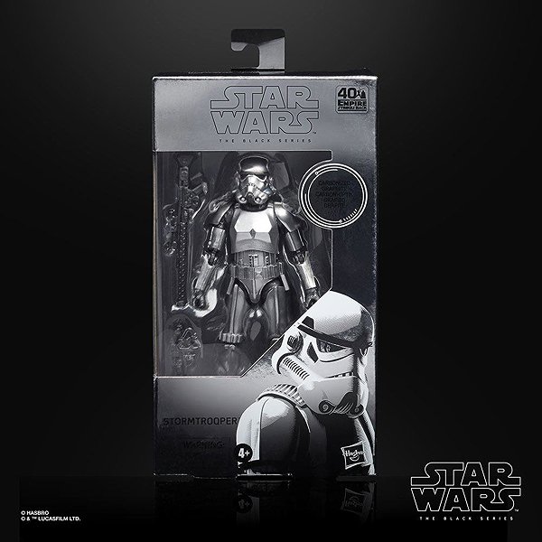 Star Wars The Black Series Carbonized Action Figure - Stormtrooper 2020 .