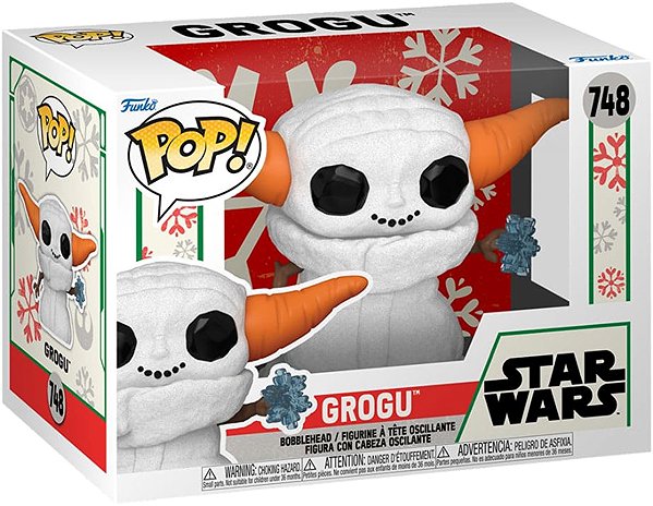 Figura Funko POP! Star Wars: Mandalorian - Grogu Snowman ...