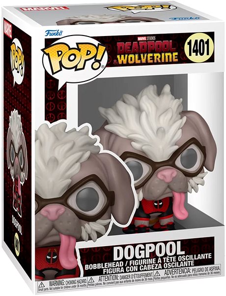Figure Funko POP! Marvel: Deadpool and Wolverine - Dogpool (Bobble-head) ...
