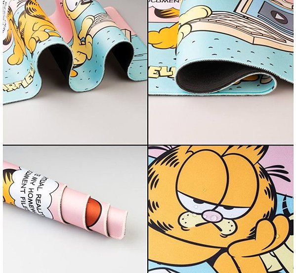 Mouse Pad Garfield: Garfield & Odie - Mouse and Keyboard Mat ...