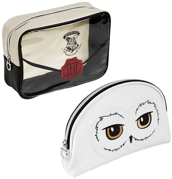 Cosmetic bag Harry Potter: Hogwarts and Hedwig - cosmetic bag .