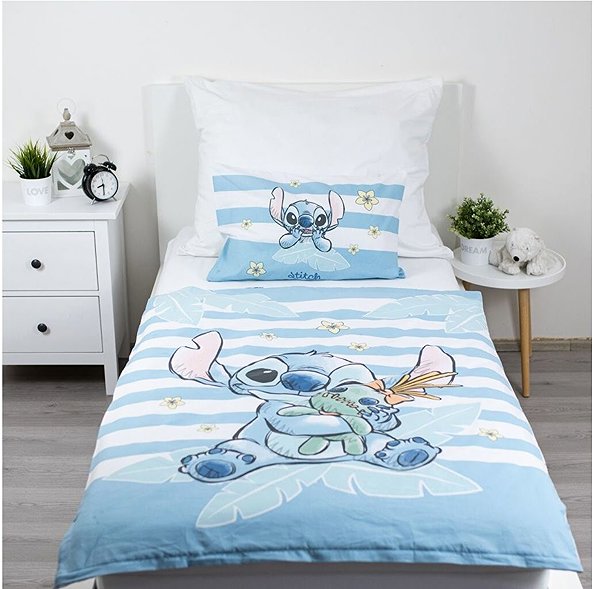Ágynemű Jerry Fabrics Kiságy ágyneműhuzat Lilo and Stitch Tropical Hugs baby 100 × 135, 40 × 60 cm ...